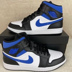 Nike Air Jordan 1 Retro Mid Game Royal Blue White